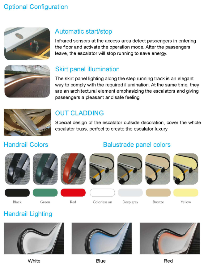 outdoor commercial residential small home escalator